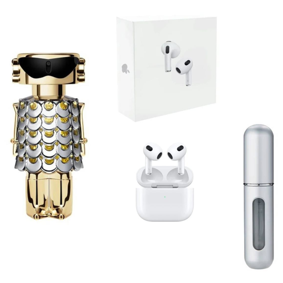 FAME PACO RABANNE+AIRPODS+PERFUMERO