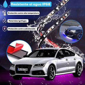 🚗TIRAS DE LUCES LED RGB PARA CHASIS DE CARRO📱