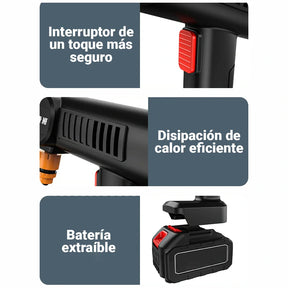 Lavadora a Presión Portátil Combo Completo + Maleta - HidroJet