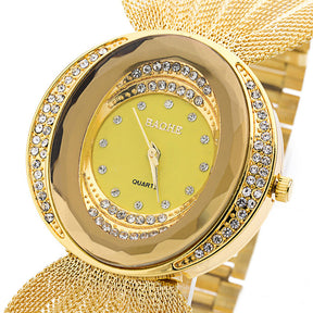 Reloj mariposa dorado para Dama