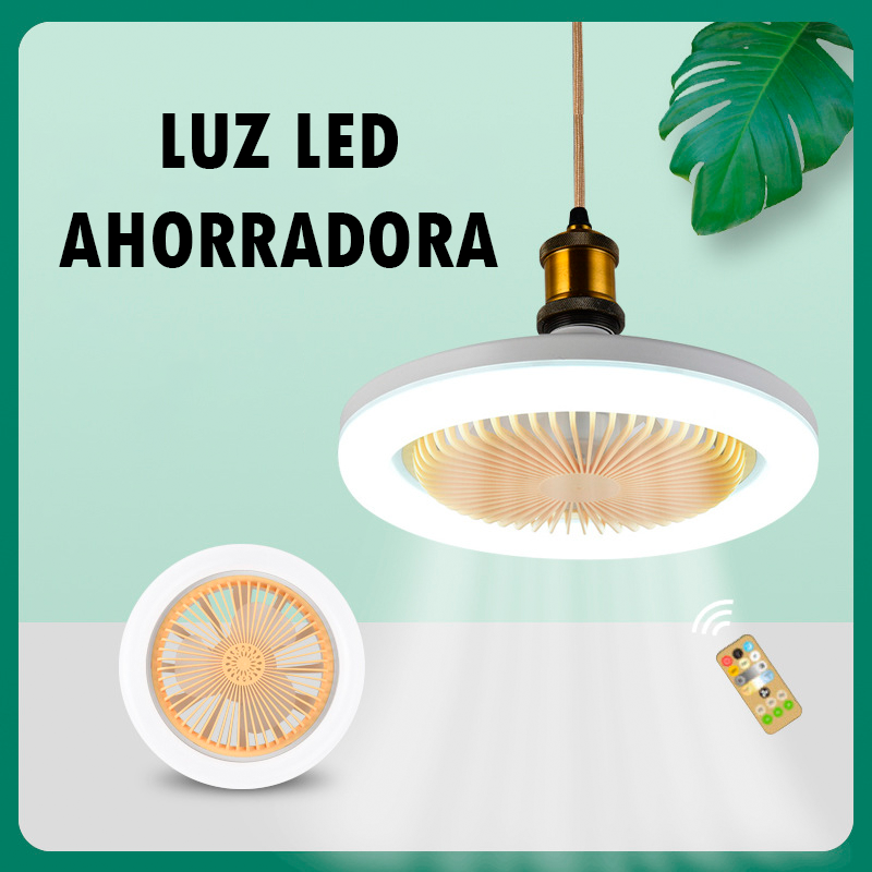 Lunabreeze - Ventilador de techo con luz LED regulable de 360°