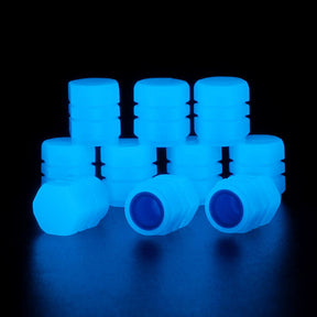 Tapas de válvulas de neumáticos fluorescentes (Lleva 2 Packs x 1)