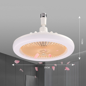 Lunabreeze - Ventilador de techo con luz LED regulable de 360°