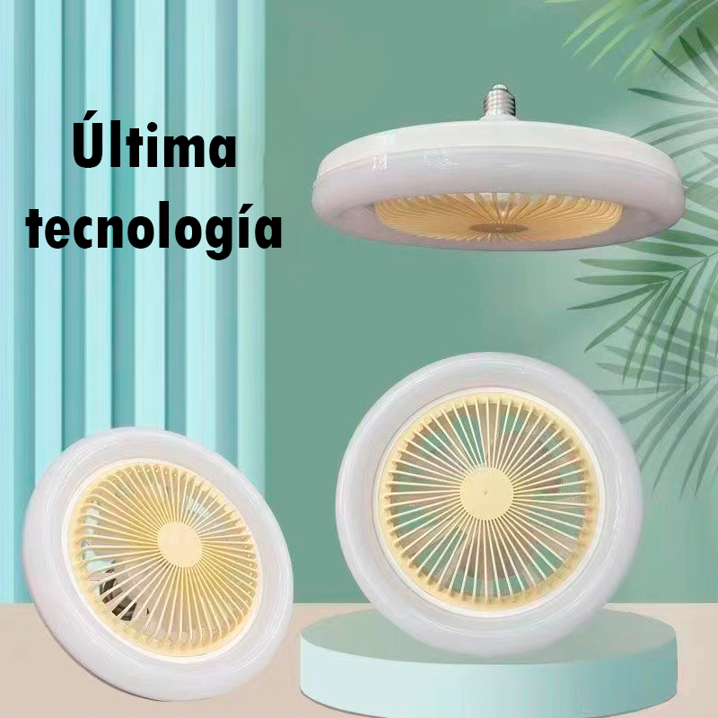 Lunabreeze - Ventilador de techo con luz LED regulable de 360°